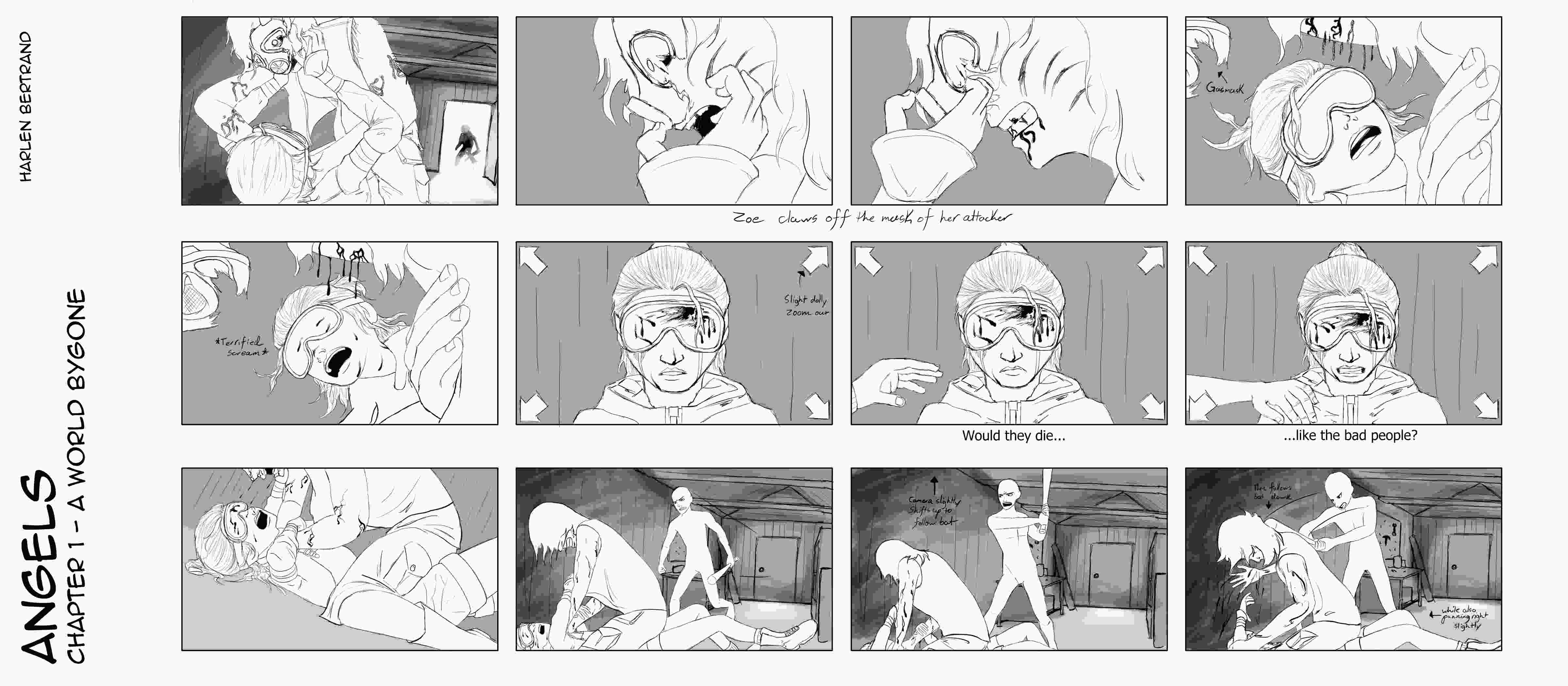 Page 3 of the Angels Storyboard