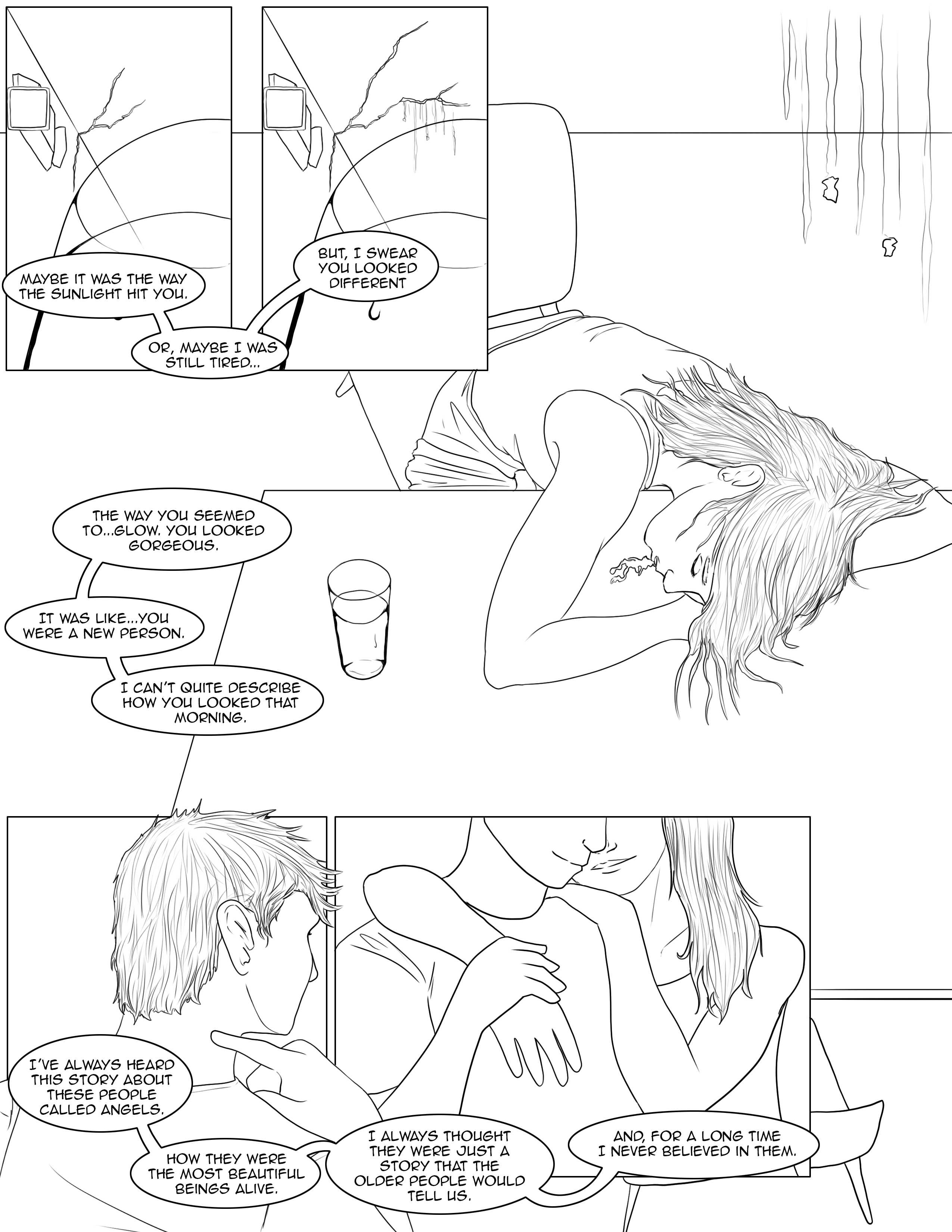 Page 1 of the Angels concept comic