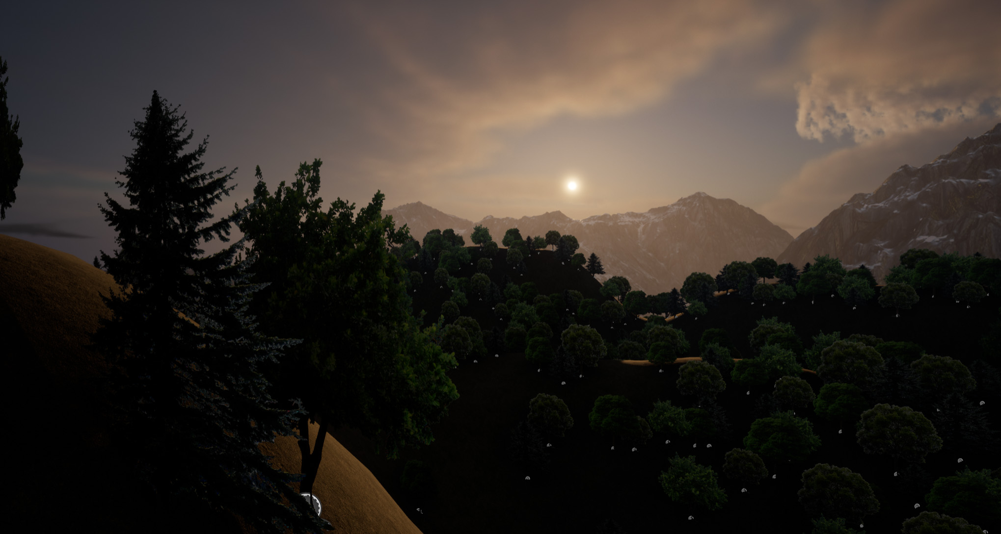 Perspective 2 of an environment created in the Unreal Engine