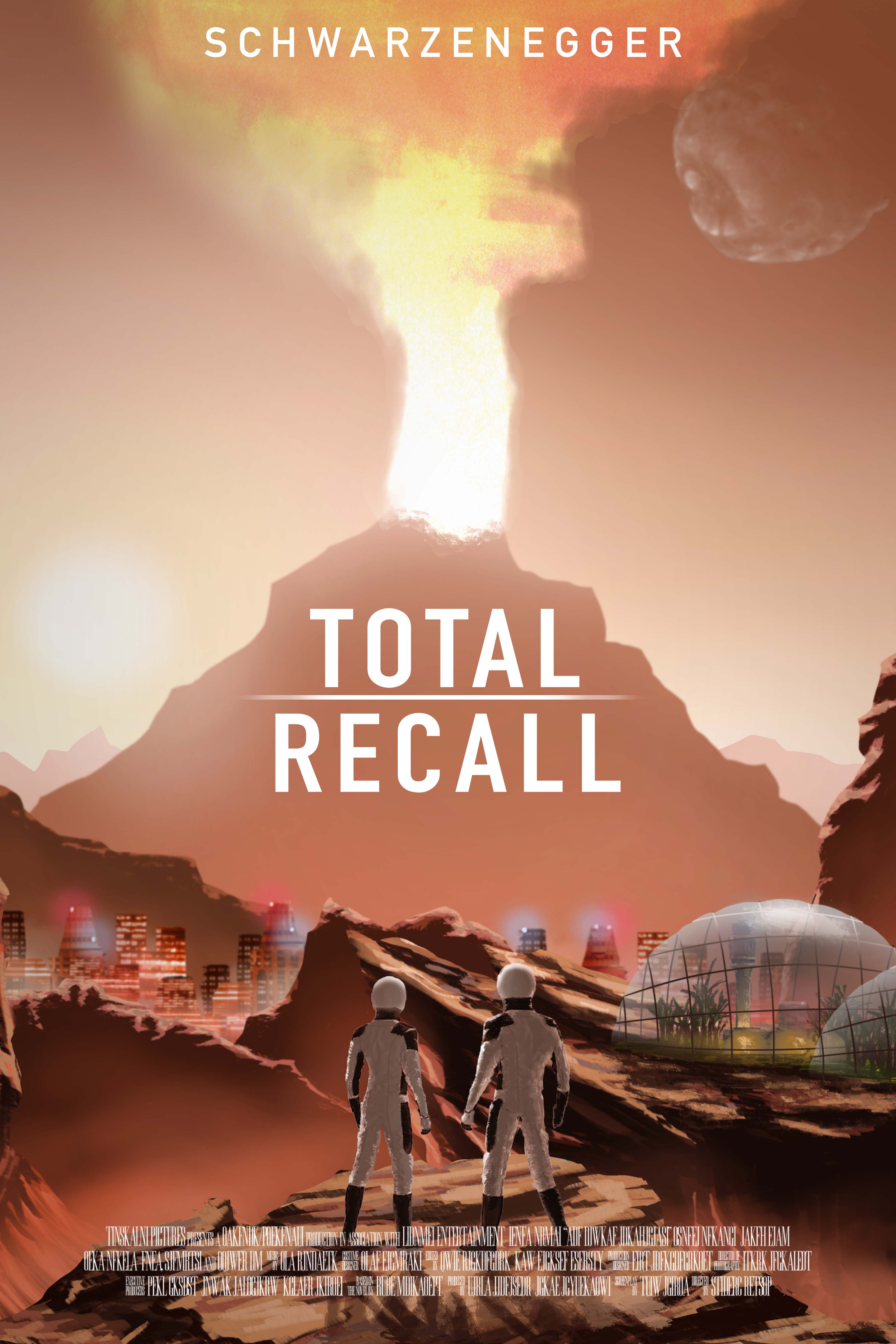 Recreation of Total Recall movie poster