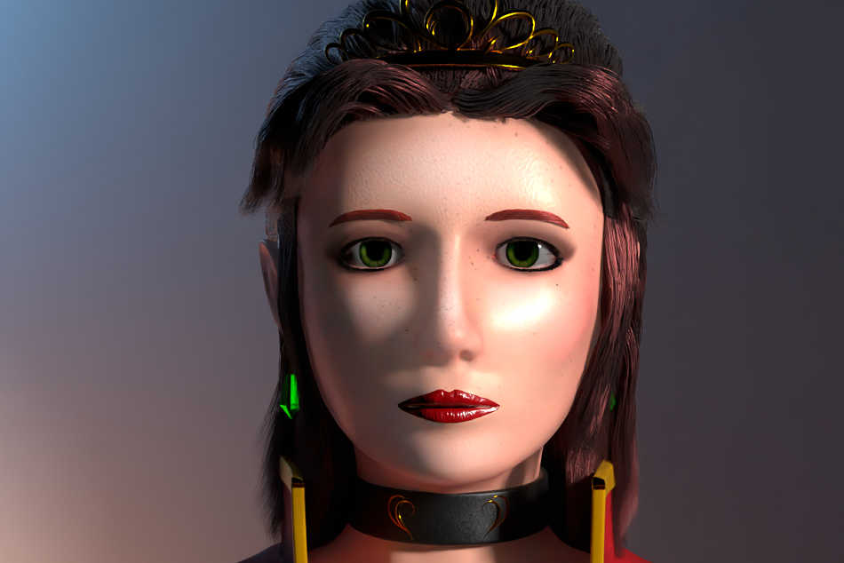 A showcase of the 3d model of Queen Liarie